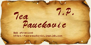 Tea Paučković vizit kartica